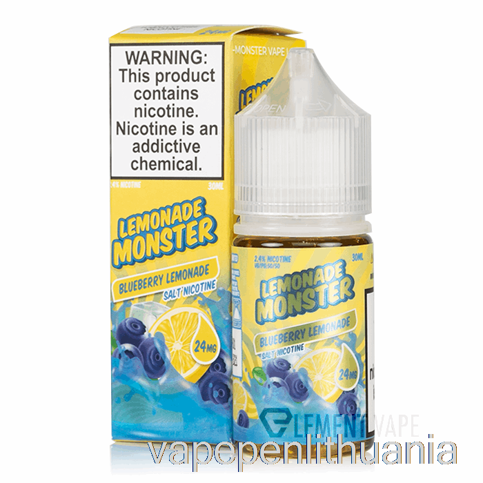 Mėlynių Limonadas - Limonado Monstrų Druskos - 30ml 24mg Vape Skystis